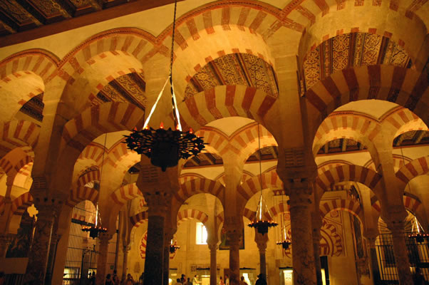 Ab al-Rahman II's section of Great Mosque, Cordoba Spain.