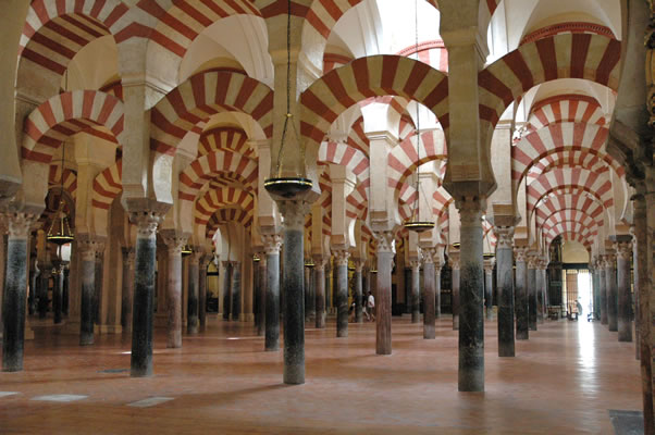 Almanzor's expansion of the Great Mosque of Cordoba Spain