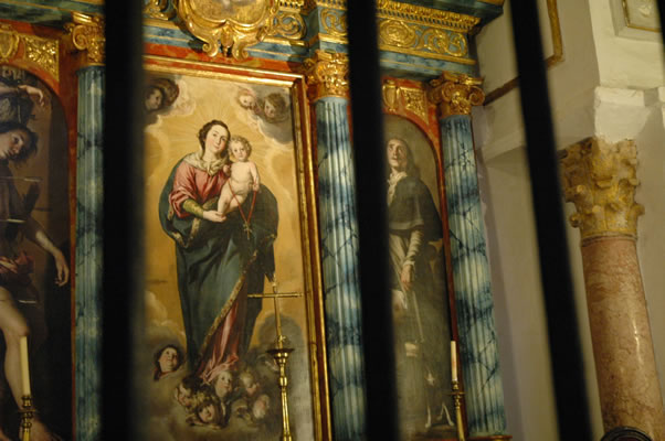 Antonio del Castillo - Virgen del Rosario, Saint Roque, Saint Sebasian - Cordoba Cathedral