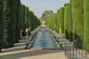 Photo of length of fountain, statue Columbus and Reyes Catolicos at end - Cordoba