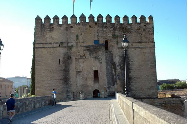 Calahorra tower in Cordoba Spain - Museum of the Three Cultures - south bank of Guadalquiver overlooking Roman Bridge