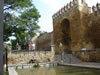 View of Puerta de Almodovar with fountains - Cordoba Spain