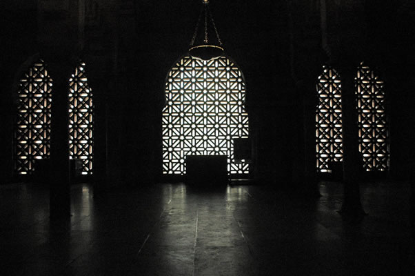 Arches facing Patio de los Naranjos in Cordoba's Mosque - Cathedral