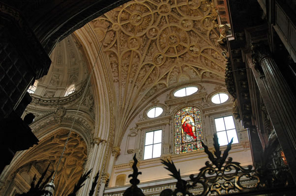 Sanctuary ceiling of Cordoba cathedral