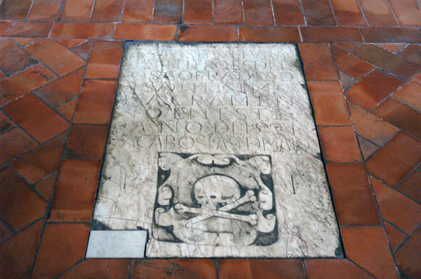 Tomb in Cordoba Mosque-Cathedral.
